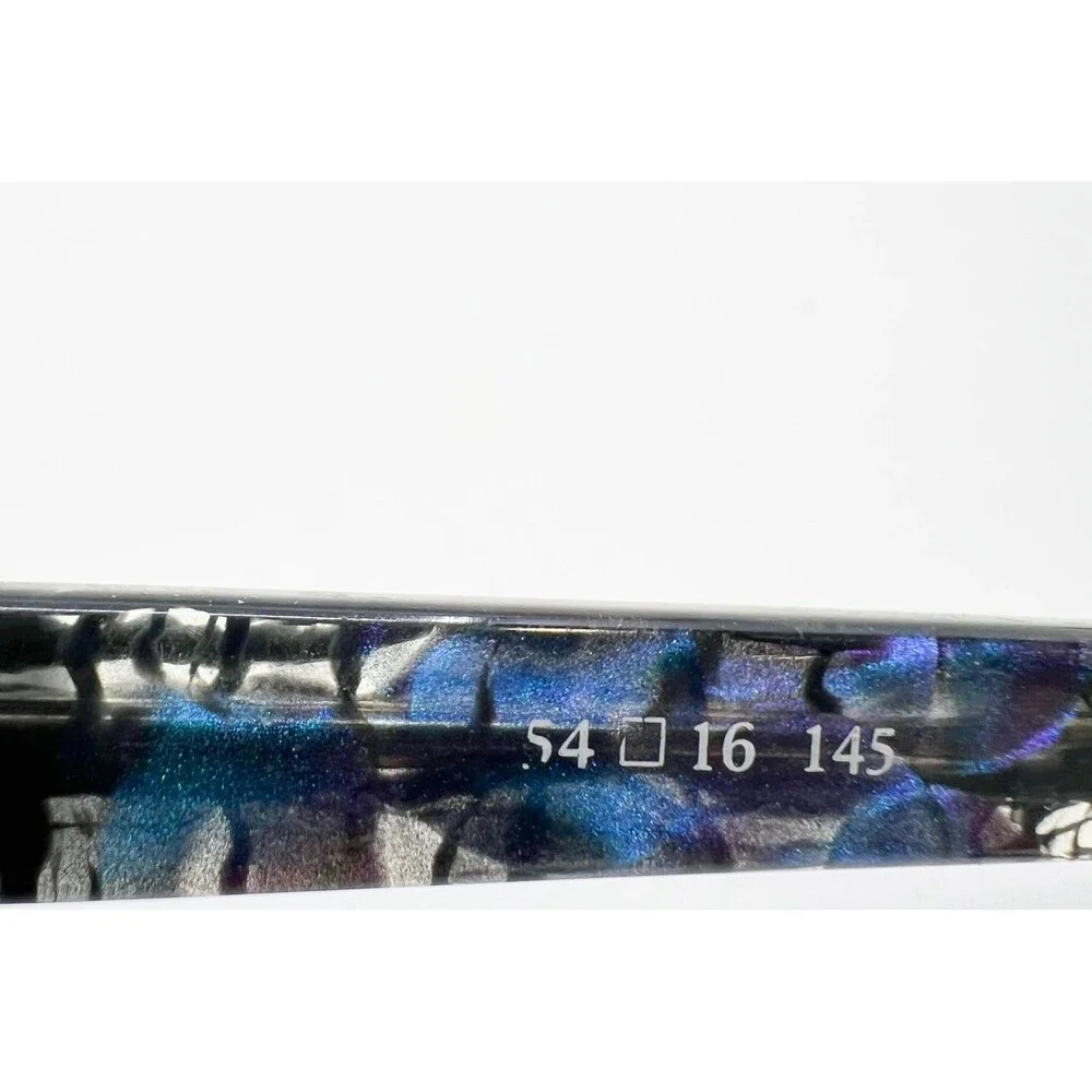 Seraphin Eyeglasses Womens Blue Purple Rectangular Handmade Japan 54-16-145
